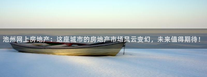 新宝5登录不了：池州网上房地产：这座城市的房地产市场风云变幻