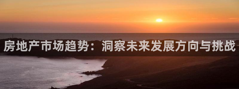 新宝5娱乐招商：房地产市场趋势：洞察未来发展方向与挑战