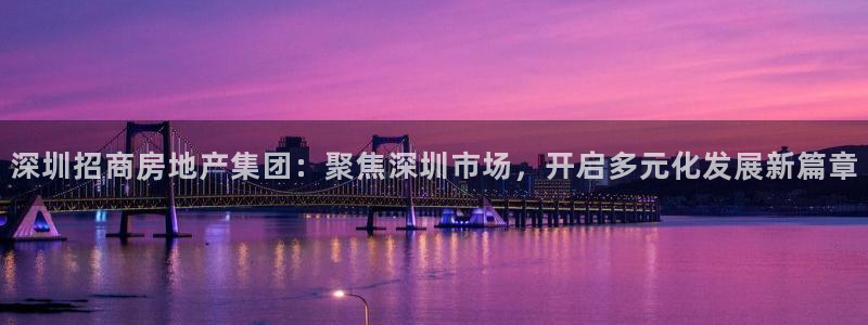 新宝5如何下载：深圳招商房地产集团：聚焦深圳市场，开启多元化
