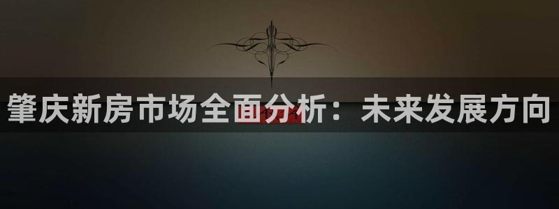 新宝5测登录：肇庆新房市场全面分析：未来发展方向
