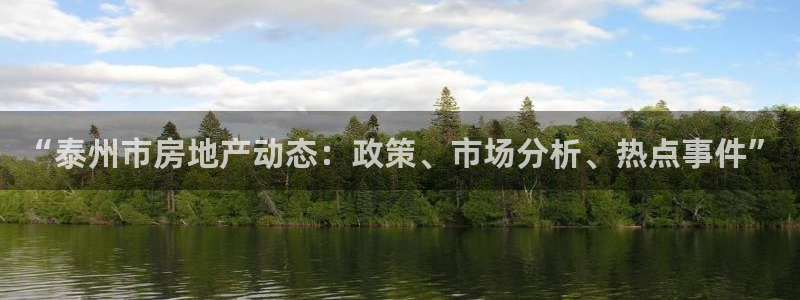 新宝5下载网址：“泰州市房地产动态：政策、市场分析、热点事件