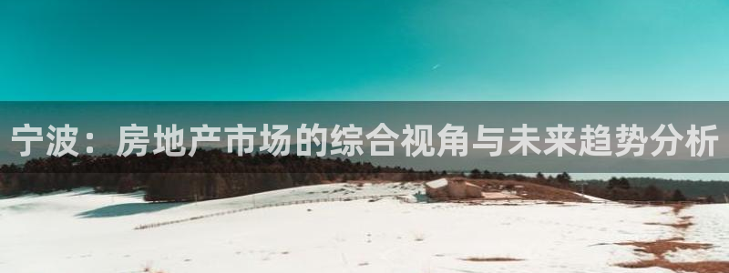 新宝5登录网址：宁波：房地产市场的综合视角与未来趋势分析
