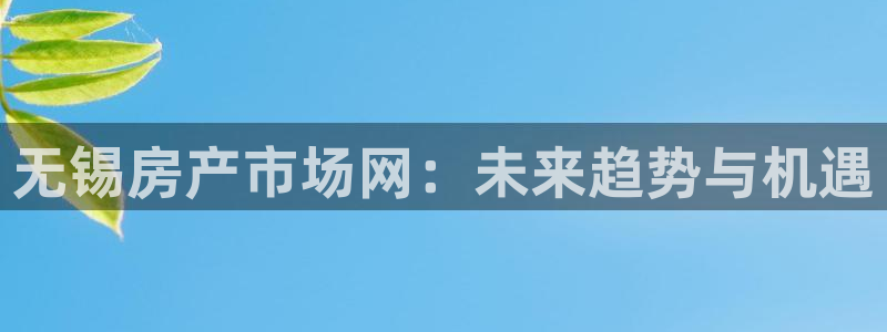 新宝娱乐5：无锡房产市场网：未来趋势与机遇