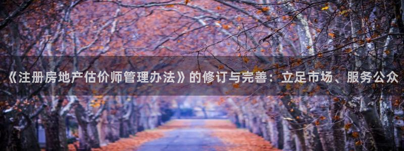 新宝5登录地址：《注册房地产估价师管理办法》的修订与完善：立