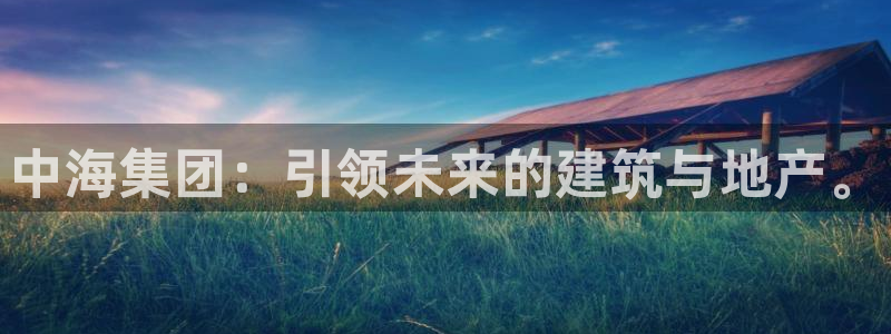 新宝5户端：中海集团：引领未来的建筑与地产。