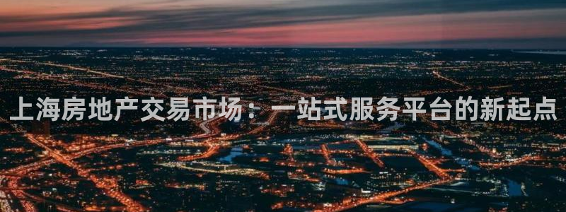 新宝5手机版登录：上海房地产交易市场：一站式服务平台的新起点