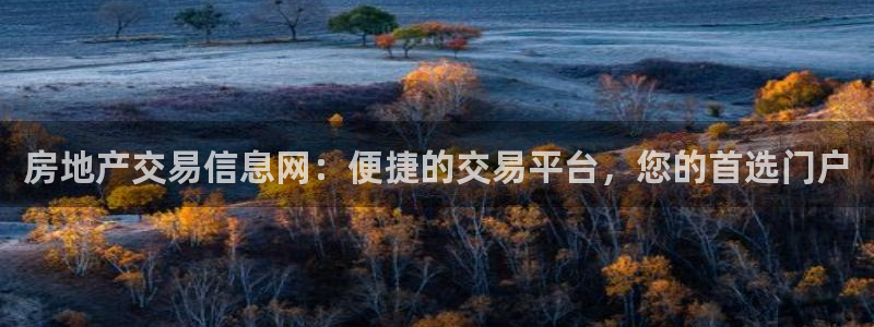 新宝5娱乐如：房地产交易信息网：便捷的交易平台，您的首选门户