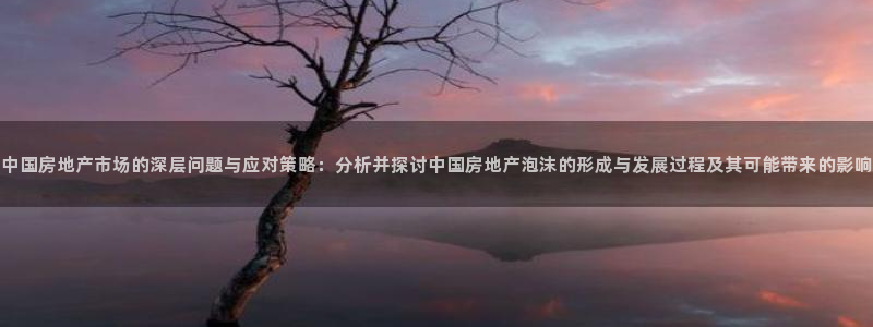 新宝5寻33 300球：中国房地产市场的深层问题与应对策略：