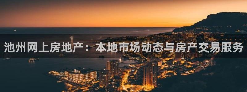 新宝5登陆：池州网上房地产：本地市场动态与房产交易服务