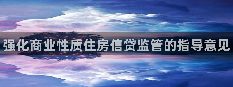 新宝5 测速：强化商业性质住房信贷监管的指导意见